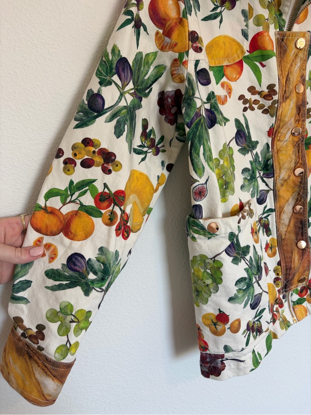 Rachel Antonoff Fruit Print Lizzie Picnic Jacket - Picture 6 of 10
